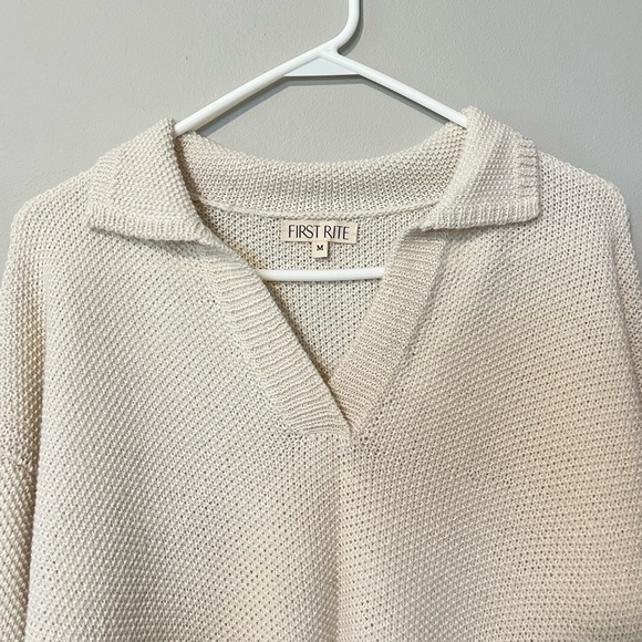 First Rite Dolman Henley Bone M - Picture 3 of 7